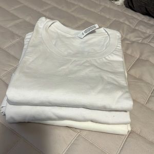 4XL 100% Cotton White Crew Neck White T-Shirt
